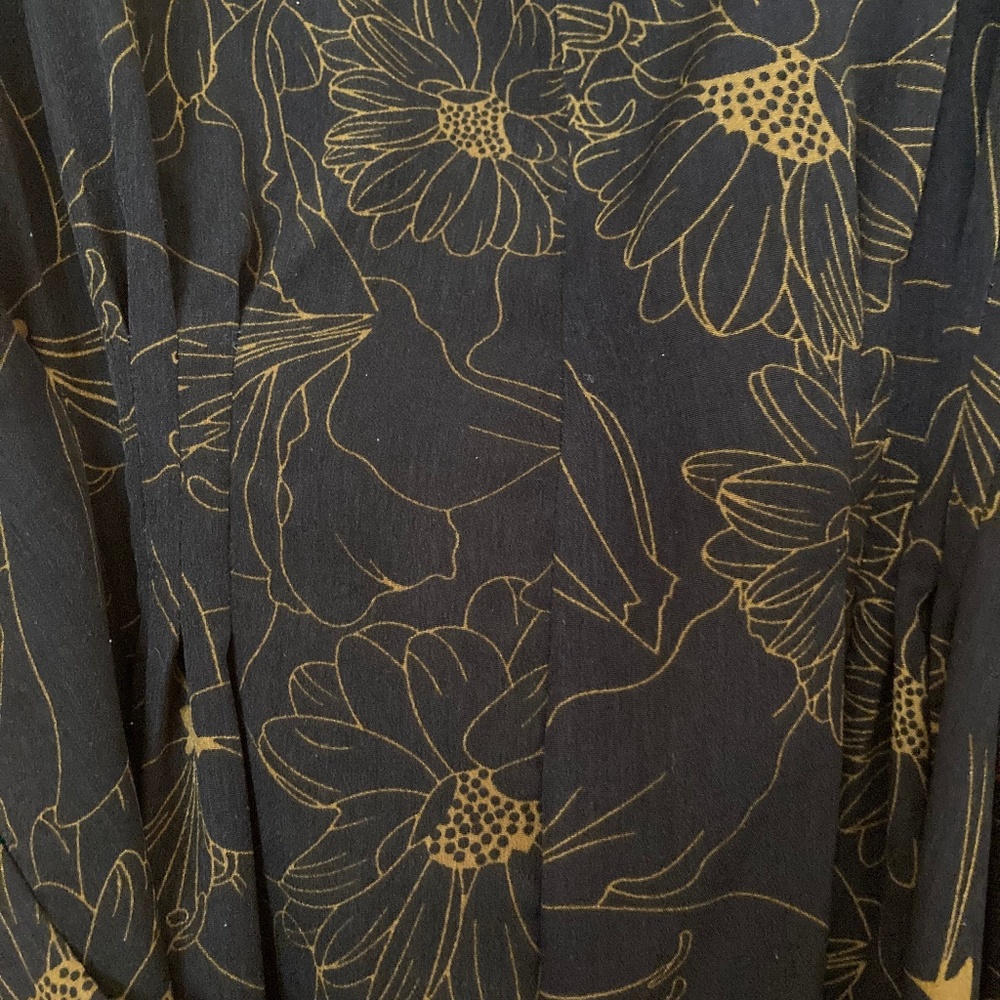 Bishop + Young - Double V-Neck Belted Maxi In Navy Size XS - Picture 4 of 8